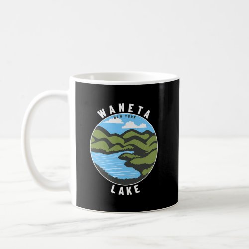 Waneta Lake New York Ny Badge Vacation Coffee Mug