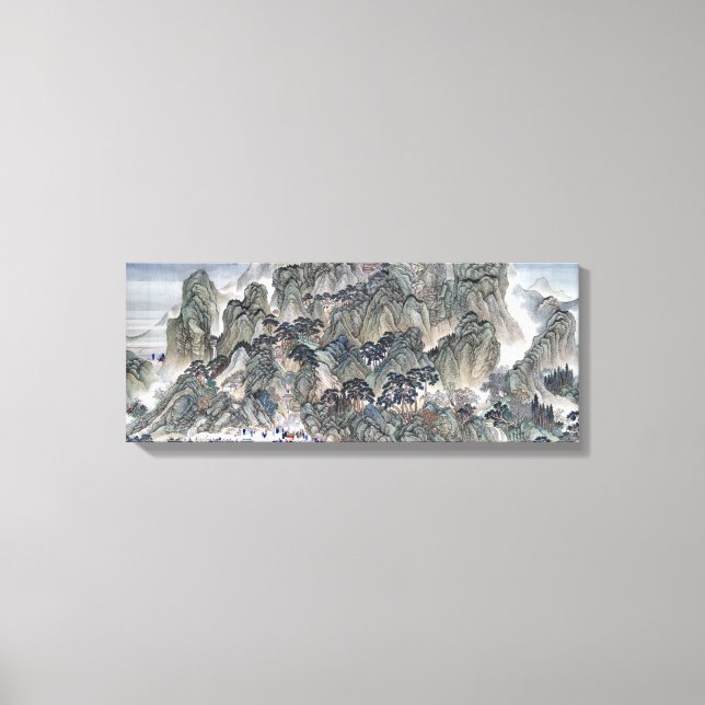 Wang Hui Ji'nan to Mount Tai Canvas Print (Front)
