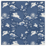 WangXian QiXi Festival Rabbit Print Fabric