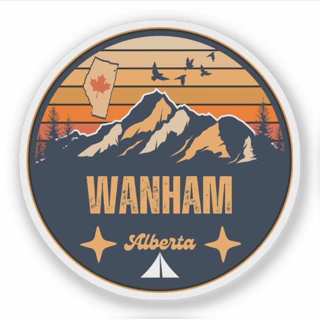 Wanham, Alberta Sticker (Front)