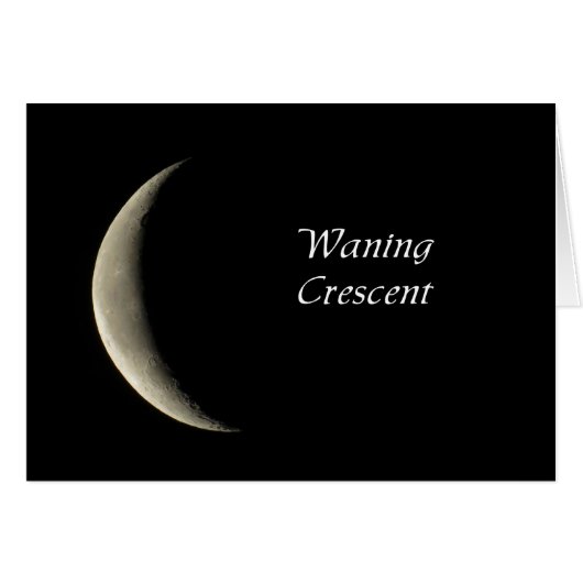 Waning Crescent Moon Cards (Front Horizontal)
