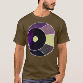 Waning Crescent Moon purple and yellow T-Shirt