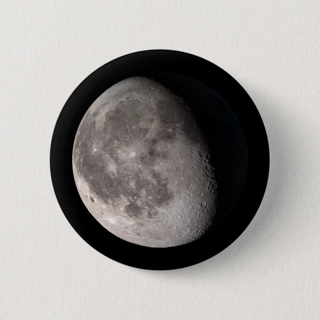 Waning gibbous moon button (Front)