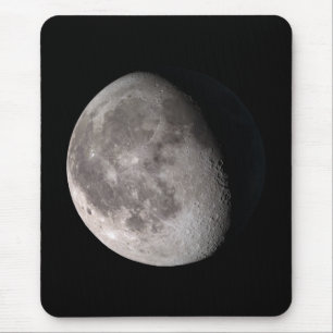 Waning gibbous moon phase mouse pad