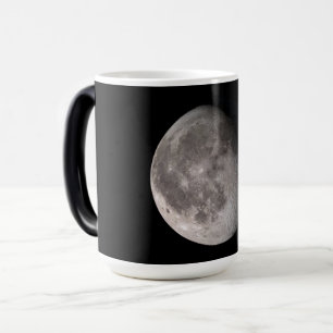 Waning gibbous moon phase NASA images Color Morph Mug