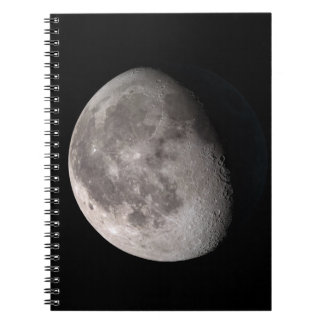 Waning gibbous moon phase notebook