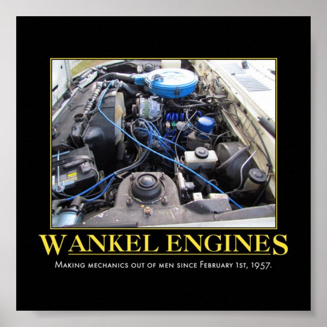 Wankel Engines Poster (Front)