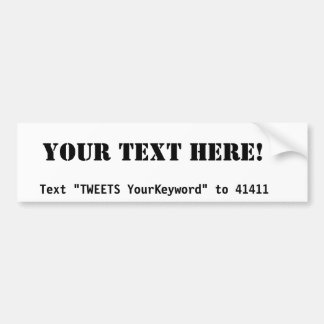 Wanna Know What I'm Up To? - Blank Bumper Sticker