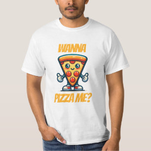 Wanna Pizza Me   Funny Food Pun T-Shirt