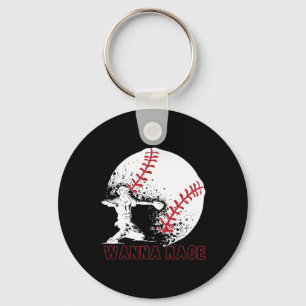 Wanna Race Funny Catcher Bysebyll Throw Softbyll S Keychain