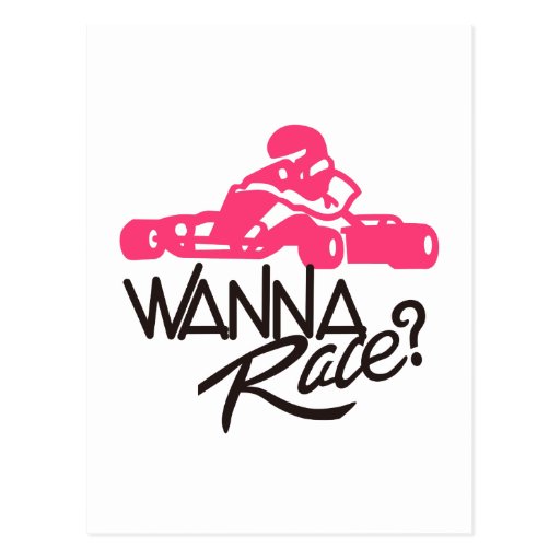 Wanna Race Postcard | Zazzle