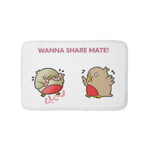 Wanna share mate! bath mat