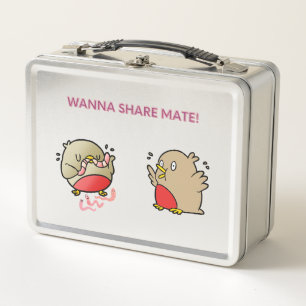 Wanna share mate! metal lunch box