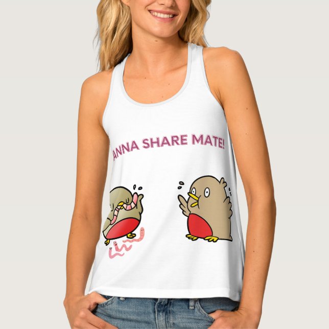 Wanna share mate! tank top (Front)