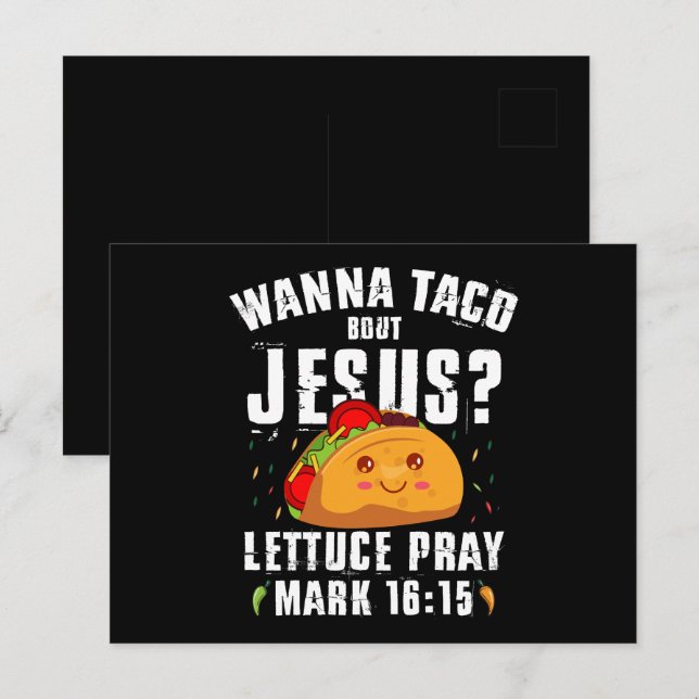 Wanna Taco Bout Jesus Cinco de Mayo Christian  Postcard (Front/Back)