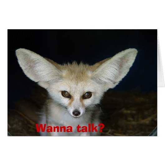 Wanna talk? cards (Front Horizontal)