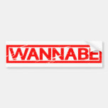 Wannabe Stamp Bumper Sticker