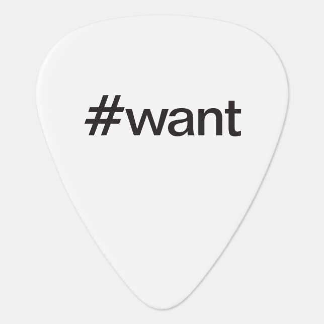 want guitar pick (Front)