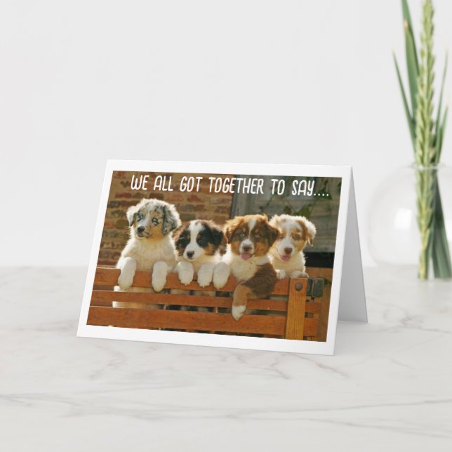 WANT TO BE 1st TO SAY "HAPPY BIRTHDAY" Holiday Card (Front)