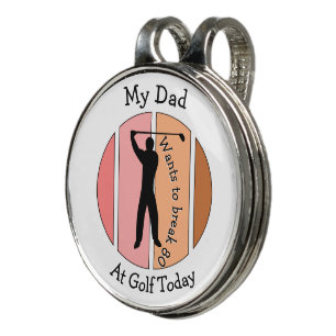 Want to break my score at golf golf hat clip