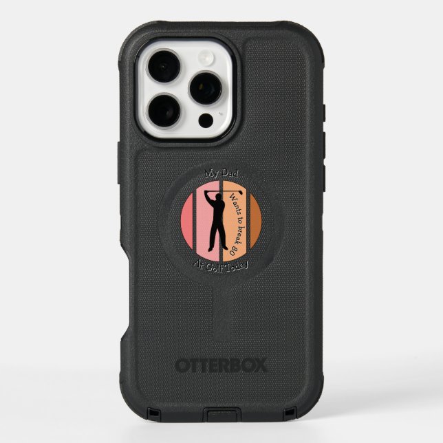 Want to break my score at golf  otterbox iPhone case (Back)
