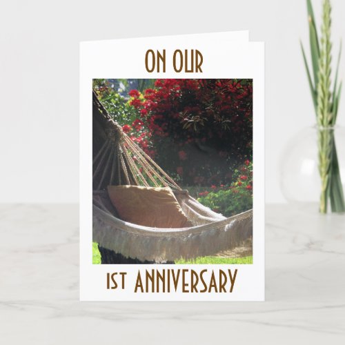 WANT TO HOLD YOUR FOREVER_1st ANNIVERSARY TOGETHER Card