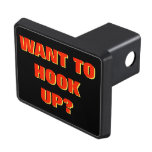 Want To Hook Up (truck To Trailer) Red Hitch Cover at Zazzle