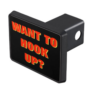 Want To Hook Up (Truck To Trailer) Red Hitch Cover