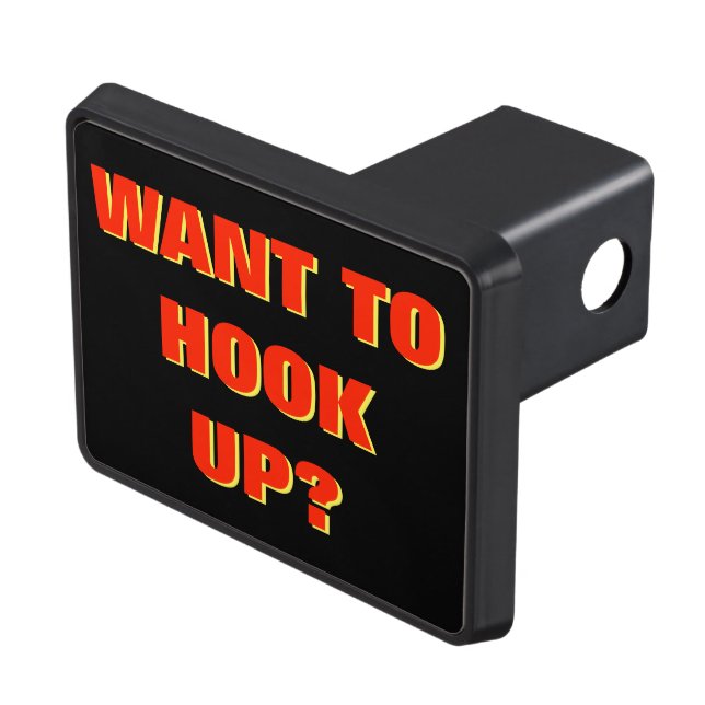 Want To Hook Up (Truck To Trailer) Red Hitch Cover (Top Right)
