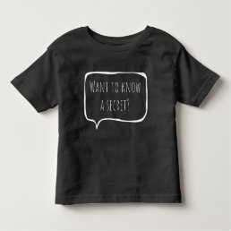 Want to know a secret, big sister customizable toddler t-shirt