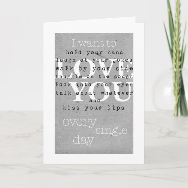WANT TO LOVE U EVERYDAY/EVERYWAY FOREVER HOLIDAY CARD (Front)