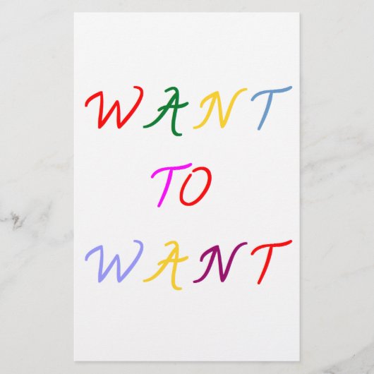 want to want multicolored (Front)