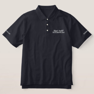 Want truth Christian evangelism faith alone saves Embroidered Polo Shirt