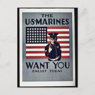 Want You Postcard