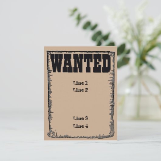 Wanted (Standing Front)