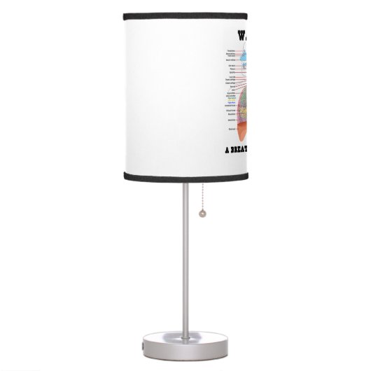 Wanted A Breath Of Fresh Air (Respiratory System) Table Lamp (Left)