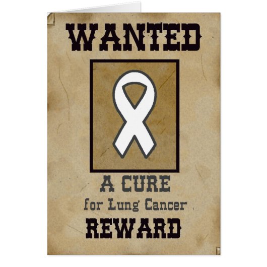 Wanted: A Cure for Lung Cancer Cards (Front)