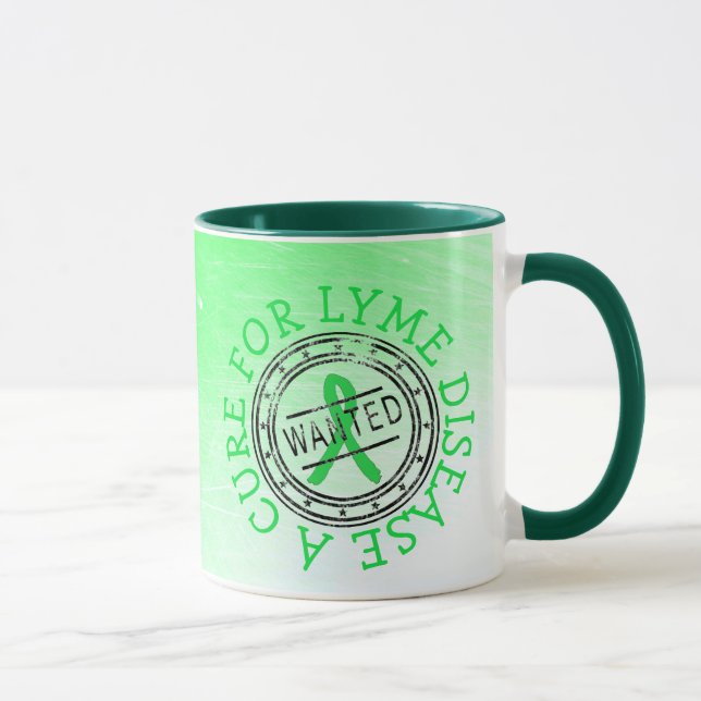 Wanted: A Cure for Lyme Disease Coffee Mug (Right)