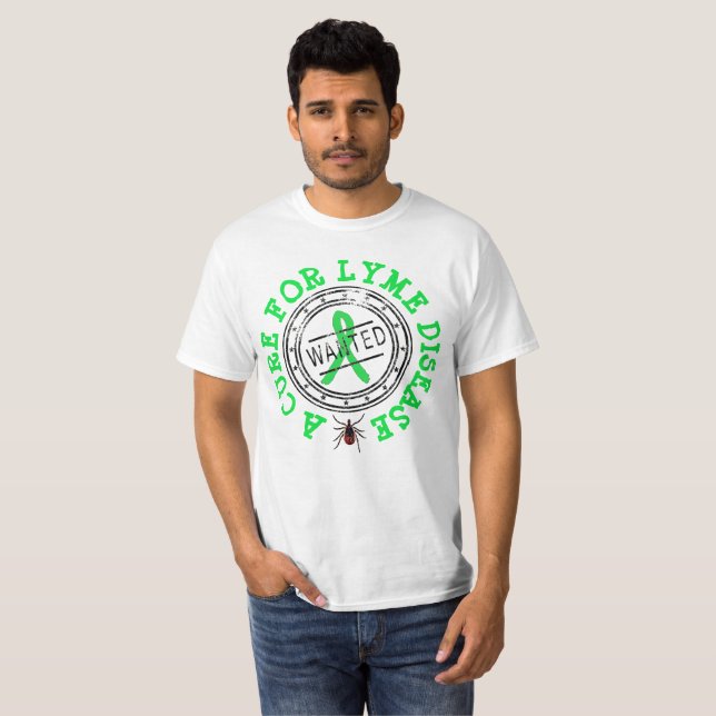 Wanted: A Cure for Lyme Disease Tick Shirt (Front Full)