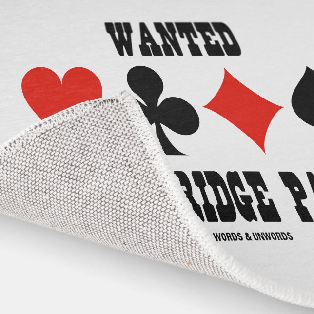 Wanted A Good Bridge Partner Four Card Suits Rug (Indoor)