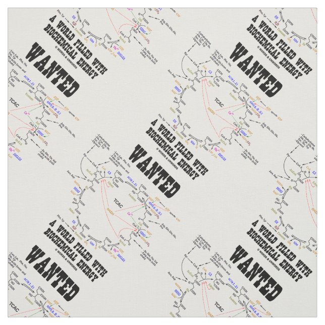 Wanted A World Filled With Biochemical Energy Fabric (Swatch)