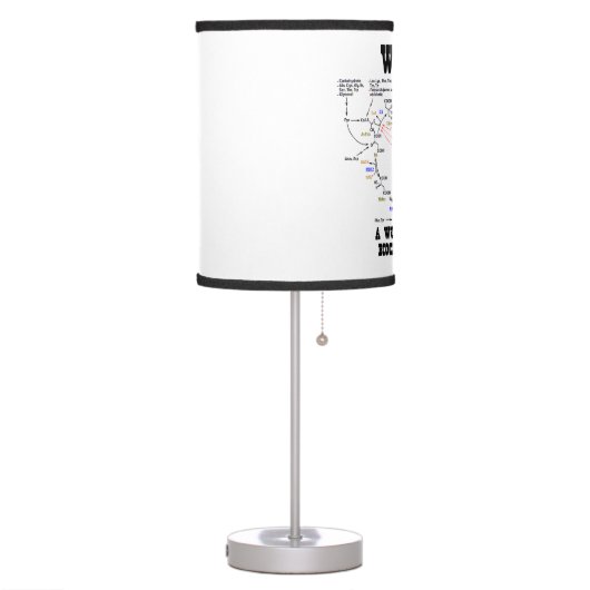 Wanted A World Filled With Biochemical Energy Table Lamp (Left)