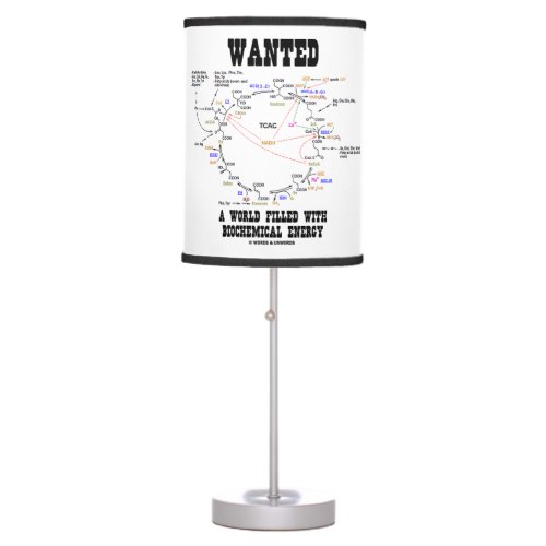 Wanted A World Filled With Biochemical Energy Table Lamp