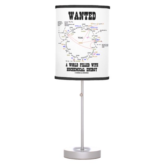 Wanted A World Filled With Biochemical Energy Table Lamp (Front)