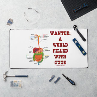 Wanted A World Filled With Guts Digestive System Desk Mat