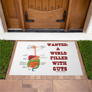 Wanted A World Filled With Guts Digestive System Doormat