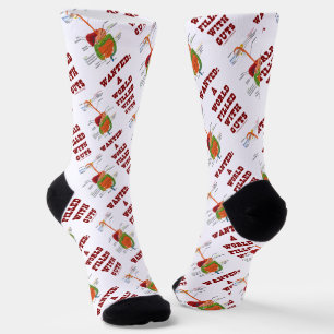 Wanted A World Filled With Guts Digestive System Socks