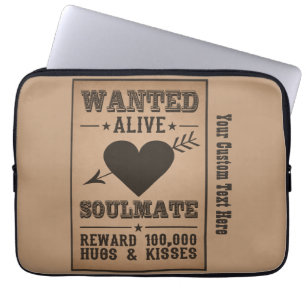 WANTED ALIVE: SOULMATE laptop sleeves