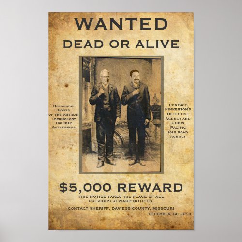 Wanted Artisan Technology Holiday Gatherings 1 Poster