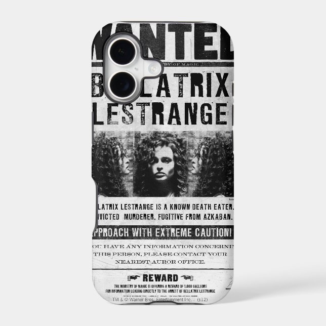 Wanted Bellatriz Lestrange Iphone Case (Back)